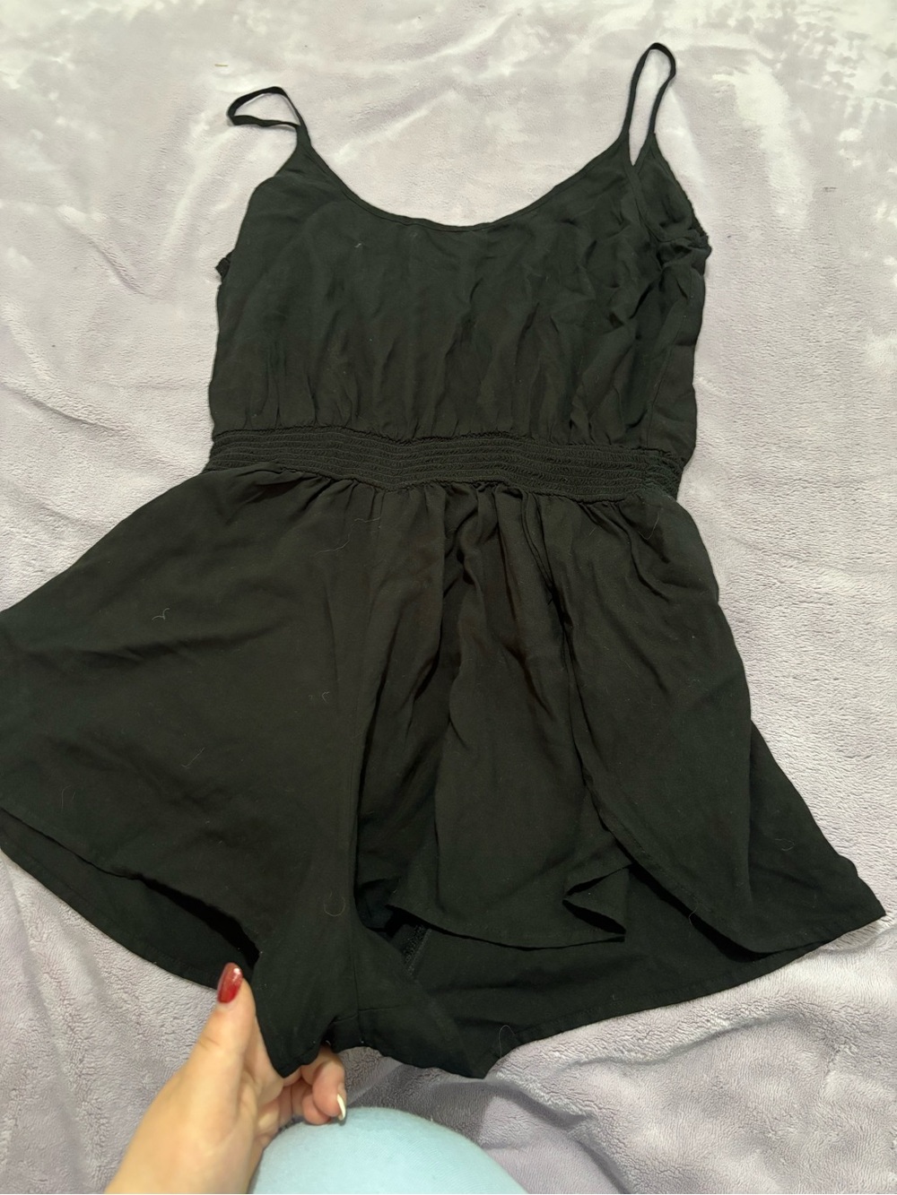 Black Sleeveless Summer Romper - Classic Black Dress